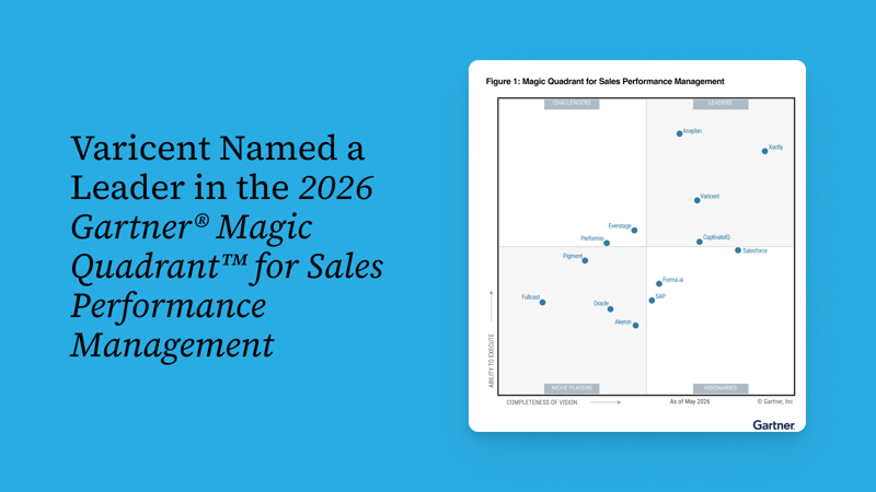 Varicent Named a Leader in the 2026 Gartner® Magic Quadrant™ for Sales Performance Management
