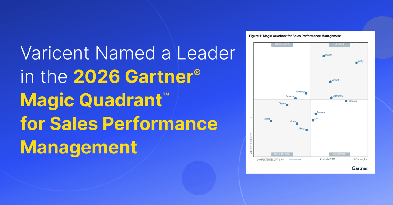 Varicent a Leader in the 2026 Gartner® Magic Quadrant™ for SPM