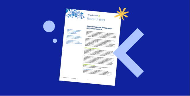 Sales performance management Forrester eBook
