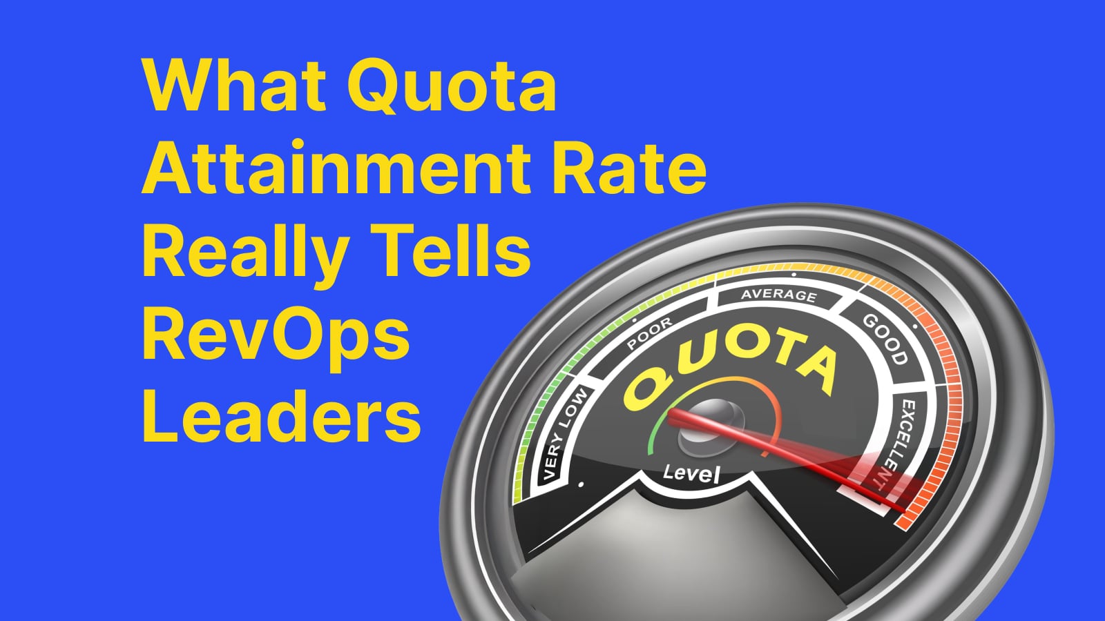 What Enterprise Quota Attainment Rate Actually Tells RevOps Leaders (and How to Act on It)