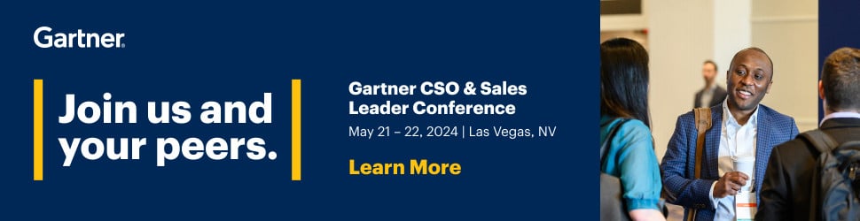 Gartner CSO & Sales Leader Conference - Learn More