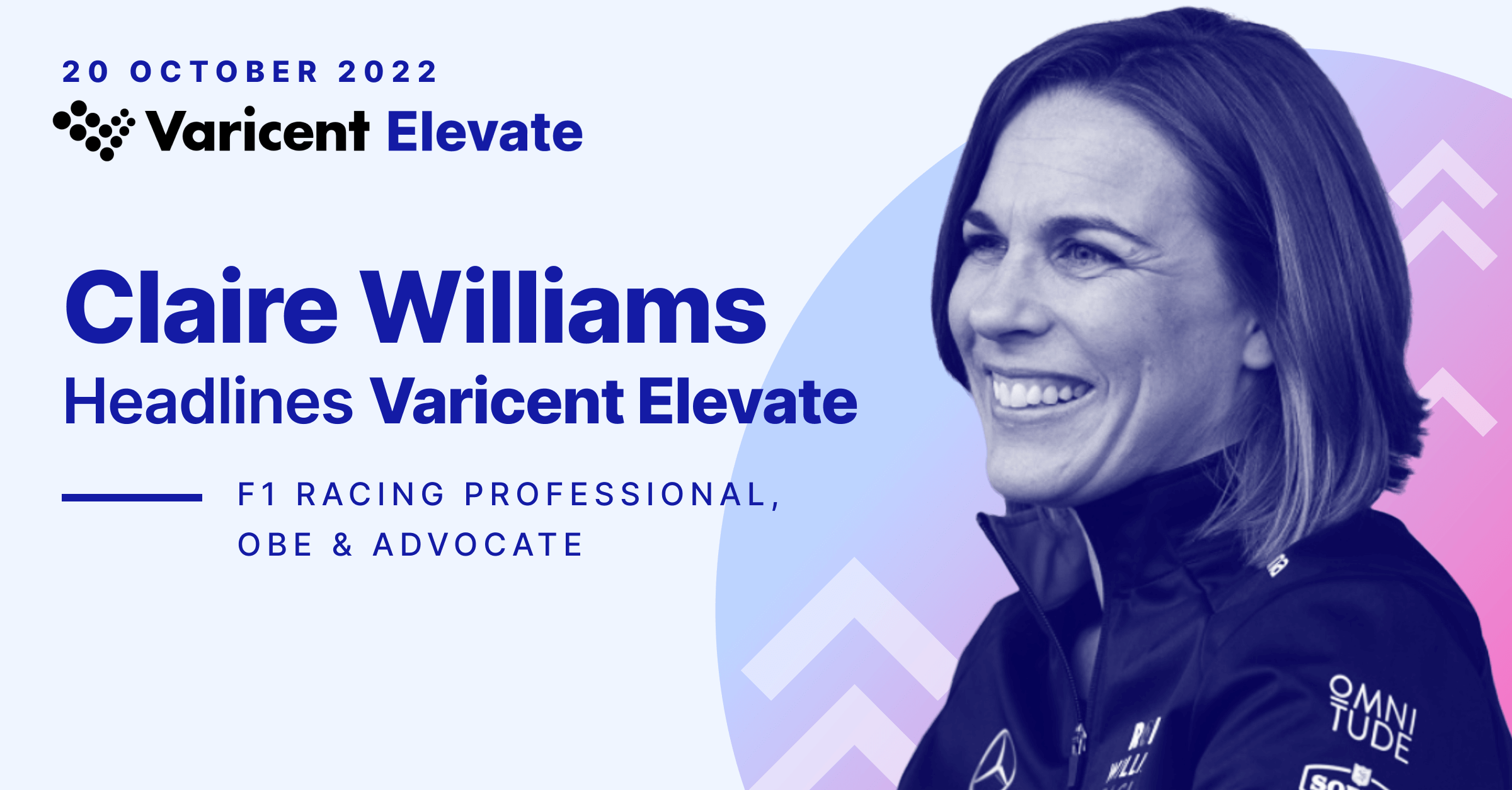 Claire Williams headlines Varicent Elevate 2022