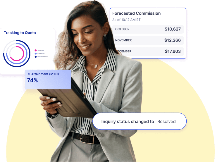 Insights into seller performance through sales performance management software