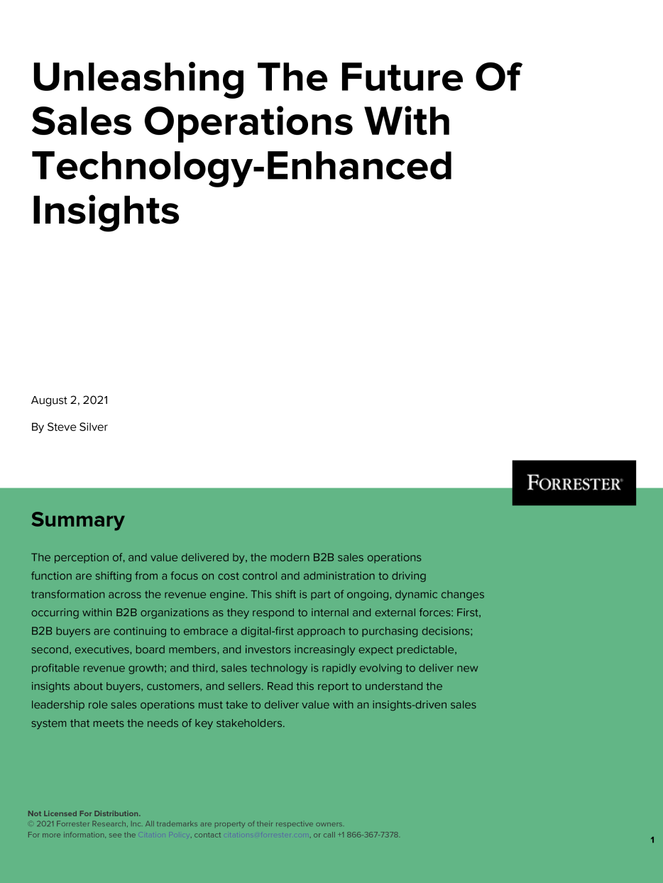 Demand for revenue growth and new sales tech is driving changes in B2B sales operations. Take your sales operations from tactical to transformative with this guide.